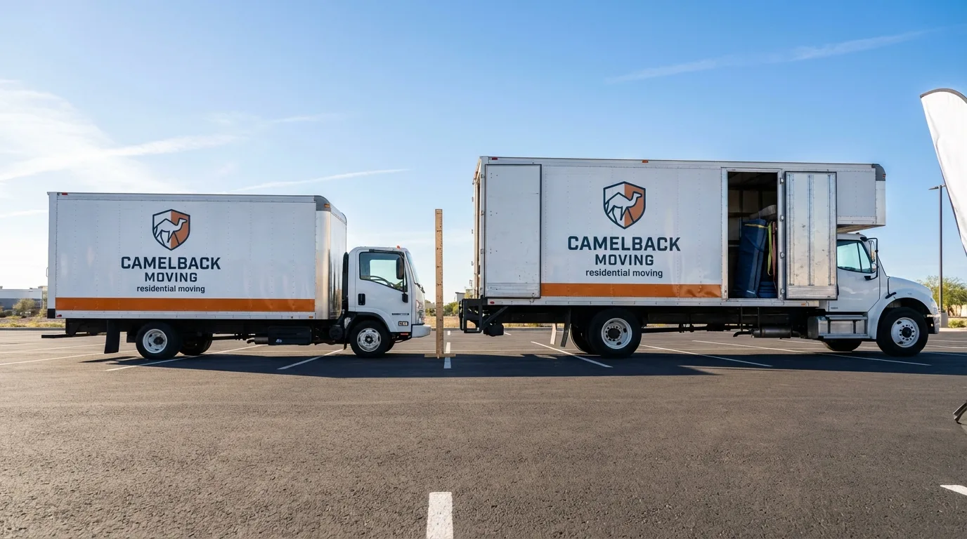 Moving truck size capacity guide in Angels Camp